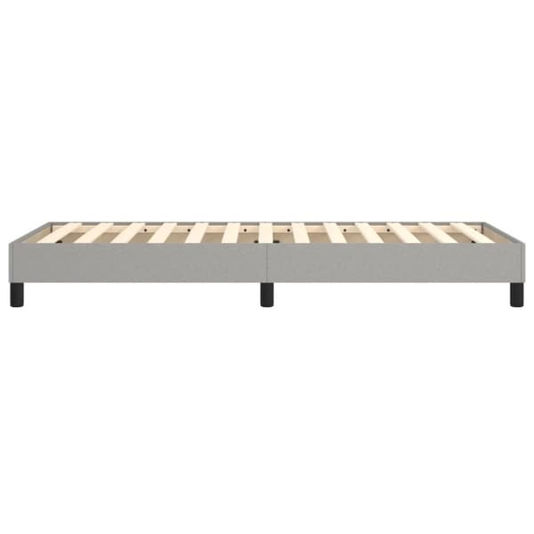 vidaXL Sängram ljusgrå 80x200 cm tyg