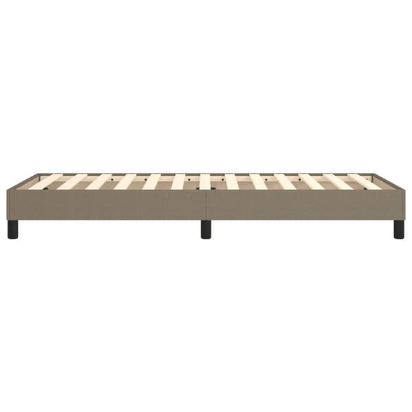 vidaXL Sängram taupe 80x200 cm tyg