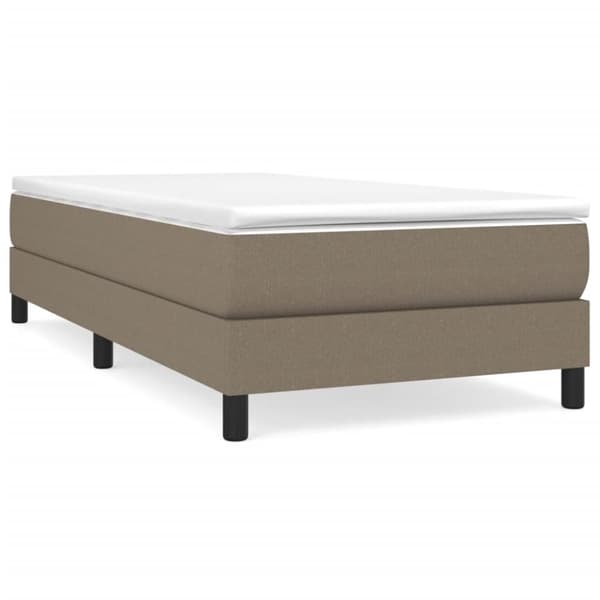 vidaXL Sängram taupe 80x200 cm tyg
