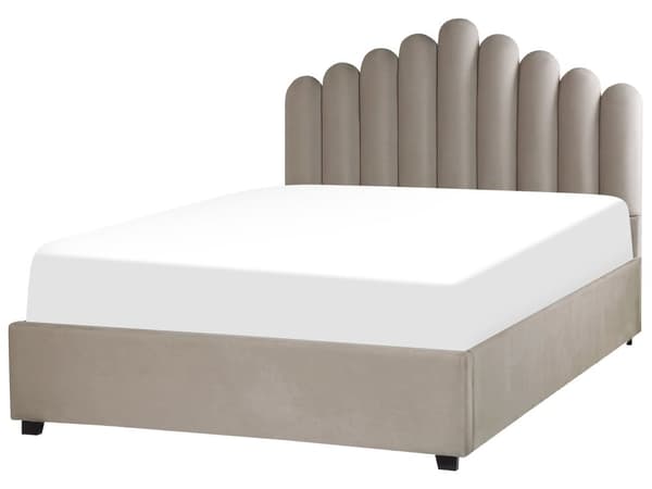 Seng med Opbevaring 180 x 200 cm Beige