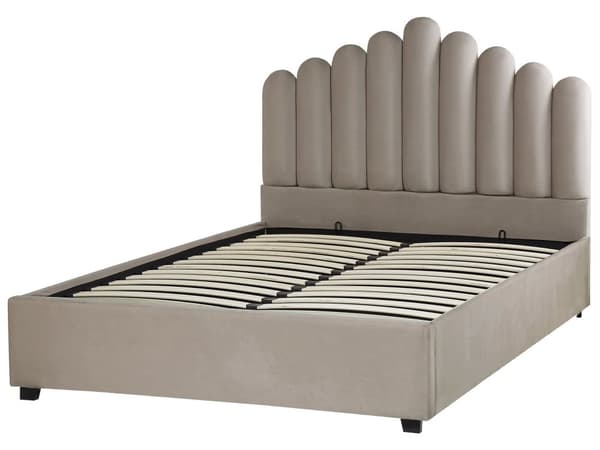Seng med Opbevaring 180 x 200 cm Beige