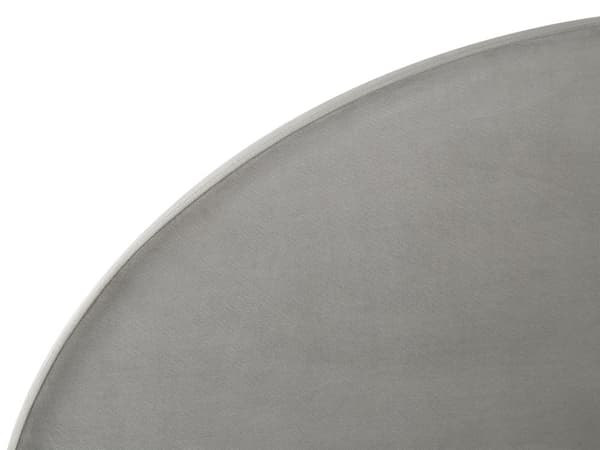 Seng Grå Fløyel 180 x 200 cm Med oppbevaring Rund sengegavl Polstret Minimalistisk Moderne Soverom