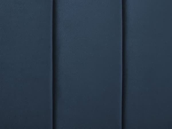 Seng Blå Fløyel 140 x 200 cm Sengegavl Lamellbunn Glamour Moderne design Soverom