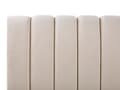 Miniatyrbilde 8 av 10: Seng Beige Fløyel 160 x 200 cm Sengegavl Lamellbunn Glamour Moderne design Soverom