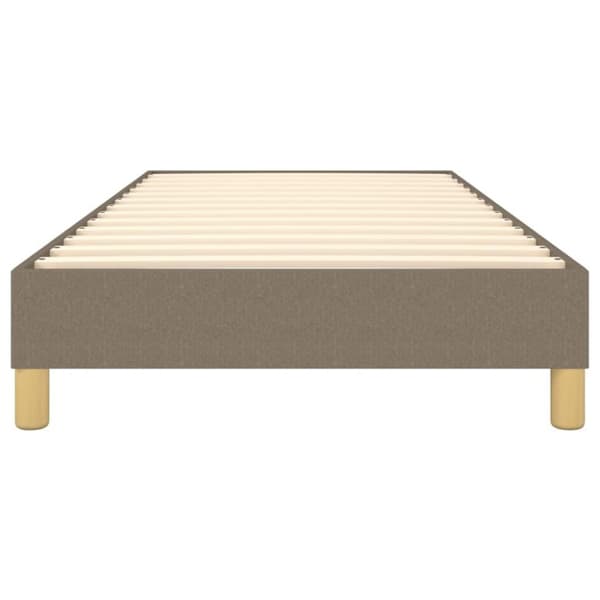 vidaXL sengeramme 90x190 cm stof gråbrun