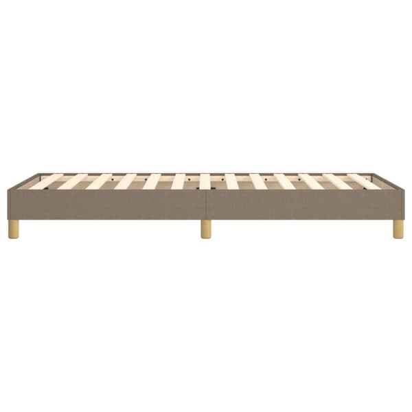 vidaXL sengeramme 90x190 cm stof gråbrun
