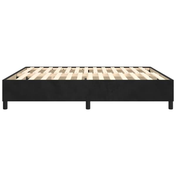 vidaXL sengeramme 180x200 cm fløjl sort