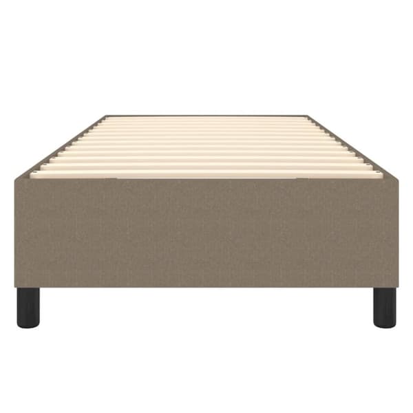 vidaXL Sängram taupe tyg 100x200 cm