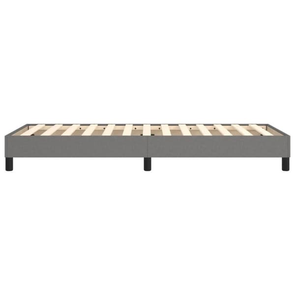 vidaXL sengeramme 90x200 cm stof mørkegrå