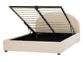 Miniatyrbilde 4 av 11: Seng Oppbevaringsseng Beige Polyester 160 x 200 cm Minimalistisk Retro Design Oppbevaring
