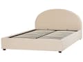 Miniatyrbilde 8 av 11: Seng Oppbevaringsseng Beige Polyester 160 x 200 cm Minimalistisk Retro Design Oppbevaring