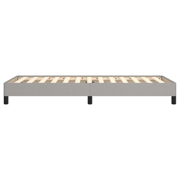 vidaXL sengeramme 80x200 cm stof lysegrå