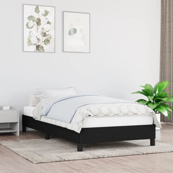 vidaXL sengeramme 80x200 cm stof sort