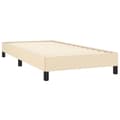 Miniatyrbillede 4 af 9: vidaXL sengeramme 90x200 cm stof cremefarvet