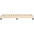 Miniatyrbillede 6 af 9: vidaXL sengeramme 90x200 cm stof cremefarvet
