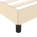 Miniatyrbillede 7 af 9: vidaXL sengeramme 90x200 cm stof cremefarvet