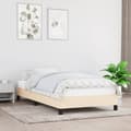 Miniatyrbillede 2 af 9: vidaXL sengeramme 90x200 cm stof cremefarvet