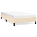 Miniatyrbillede 1 af 9: vidaXL sengeramme 90x200 cm stof cremefarvet
