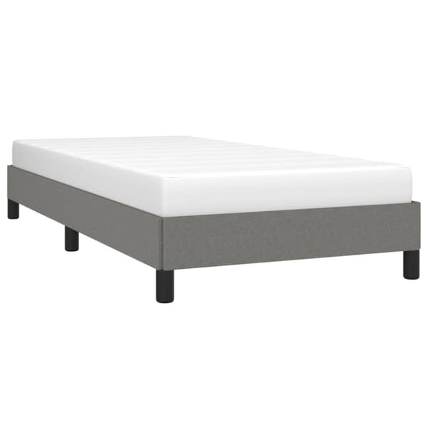 vidaXL sengeramme 100x200 cm stof mørkegrå