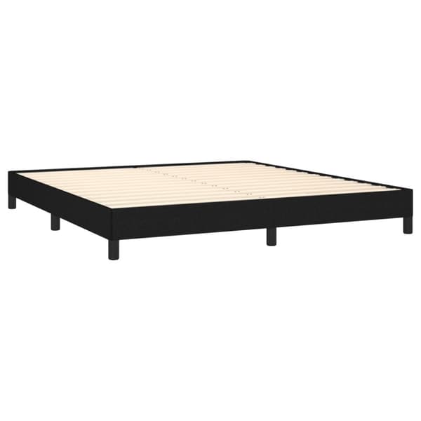 vidaXL sengeramme 160x200 cm stof sort