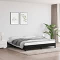 Miniatyrbillede 2 af 9: vidaXL sengeramme 160x200 cm stof sort