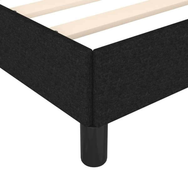 vidaXL sengeramme 160x200 cm stof sort