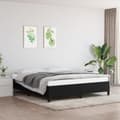 Miniatyrbillede 2 af 9: vidaXL sengeramme 160x200 cm stof sort