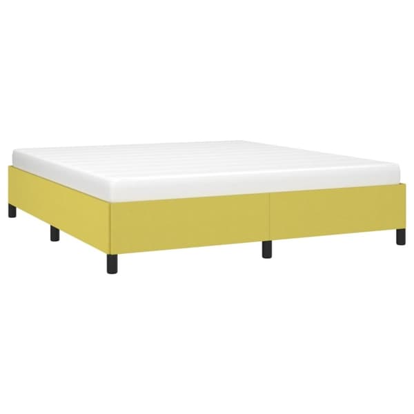 vidaXL sengeramme 180x200 cm stof grøn