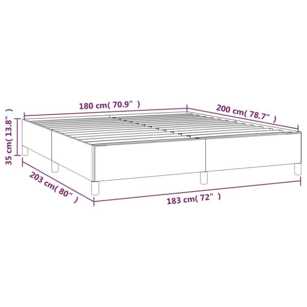vidaXL sengeramme 180x200 cm stof grøn