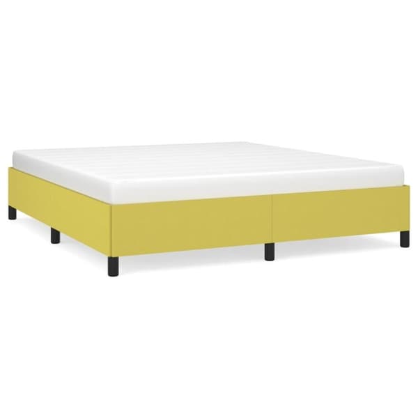 vidaXL sengeramme 180x200 cm stof grøn