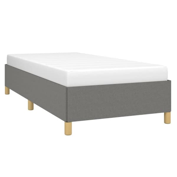 vidaXL sengeramme 80x200 cm stof mørkegrå