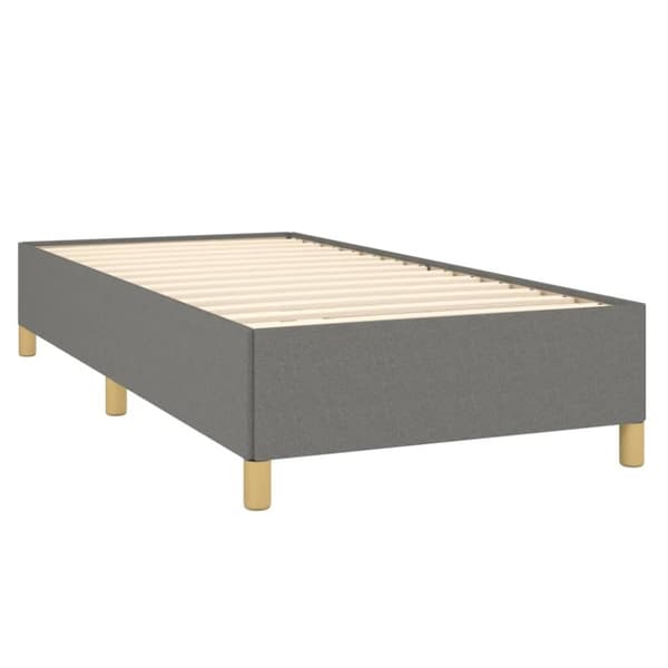 vidaXL sengeramme 80x200 cm stof mørkegrå