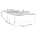 Miniatyrbillede 9 af 9: vidaXL sengeramme 80x200 cm stof mørkegrå