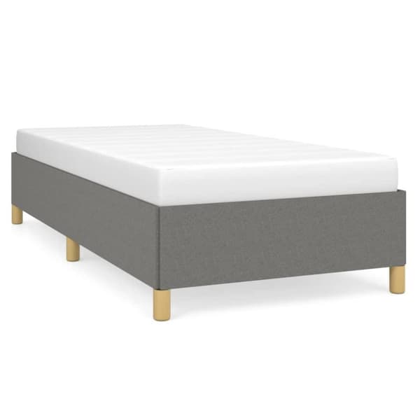 vidaXL sengeramme 80x200 cm stof mørkegrå