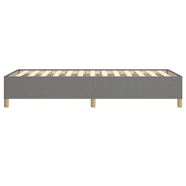 vidaXL sengeramme 90x190 cm stof mørkegrå