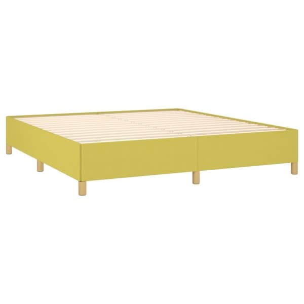 vidaXL Sengeramme uden madras Grøn 160x200 cm Stof