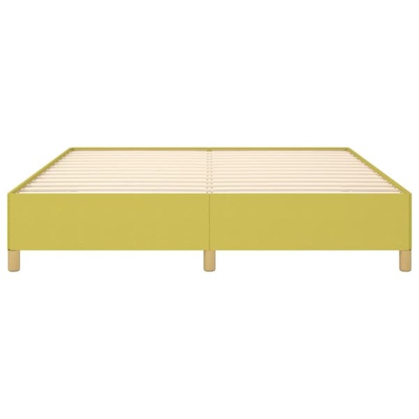 vidaXL Sengeramme uden madras Grøn 160x200 cm Stof