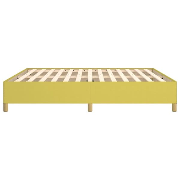 vidaXL Sengeramme uden madras Grøn 160x200 cm Stof
