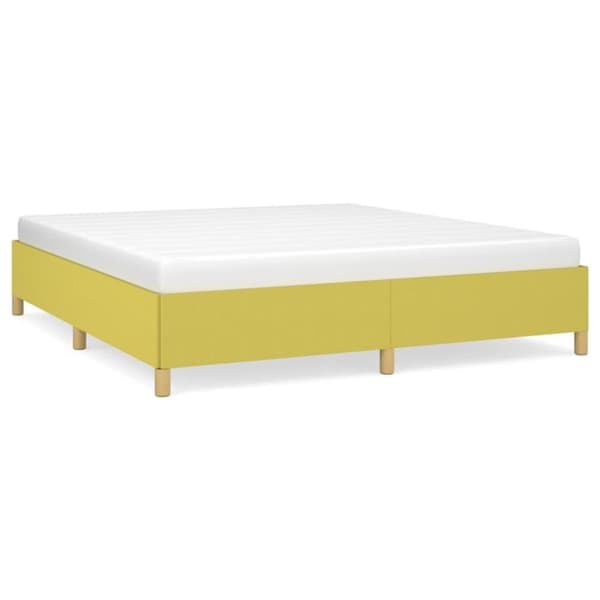vidaXL Sengeramme uden madras Grøn 160x200 cm Stof