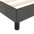 Miniatyrbillede 7 af 9: vidaXL sengeramme 90x200 cm fløjl mørkegrå