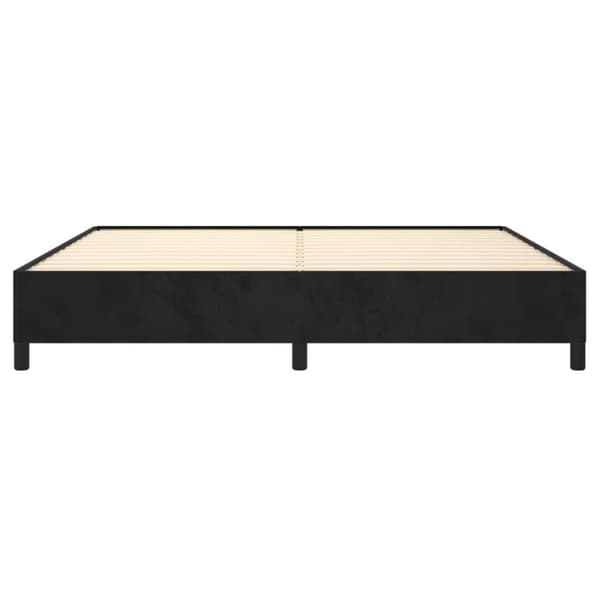 vidaXL sengeramme 200x200 cm fløjl sort