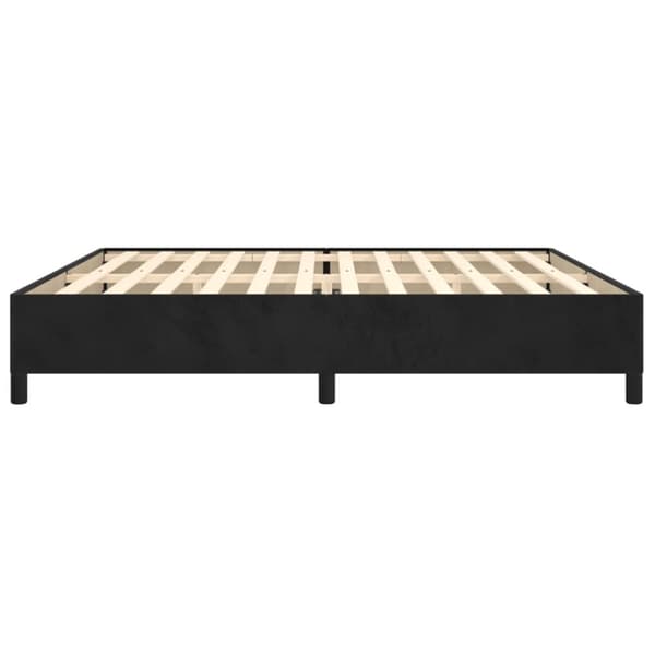 vidaXL sengeramme 200x200 cm fløjl sort