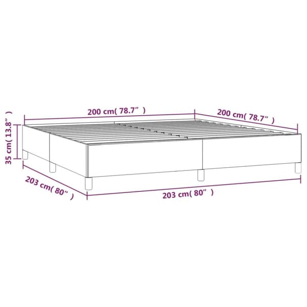 vidaXL sengeramme 200x200 cm fløjl sort