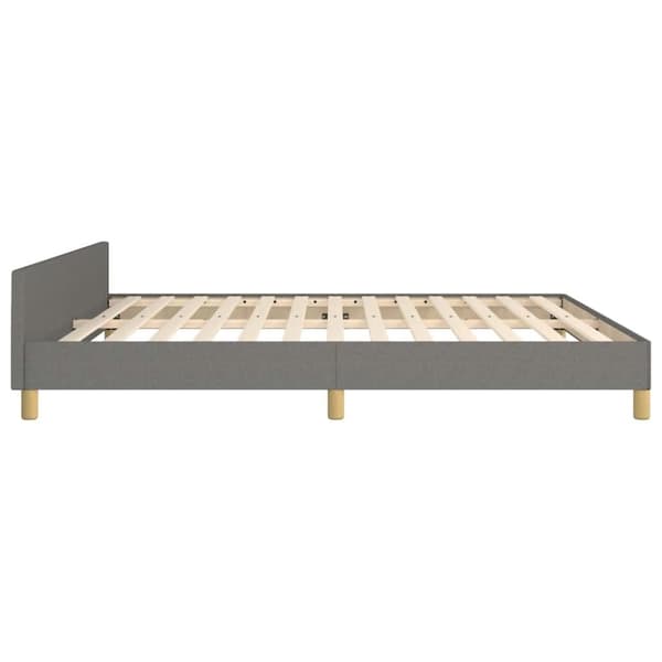 vidaXL sengeramme uden madras 160x200 cm stof mørkegrå