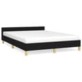 Miniatyrbillede 3 af 10: vidaXL sengeramme uden madras 140x200 cm stof sort