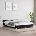 Miniatyrbillede 2 af 10: vidaXL sengeramme uden madras 140x200 cm stof sort