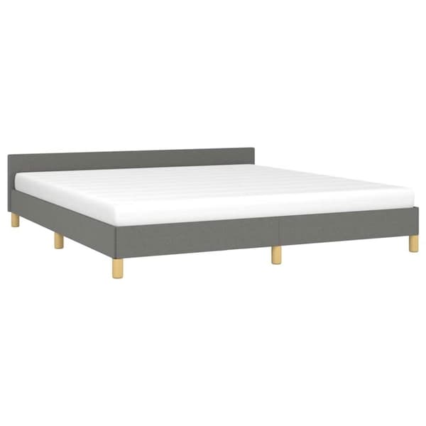 vidaXL sengeramme uden madras 180x200 cm stof mørkegrå