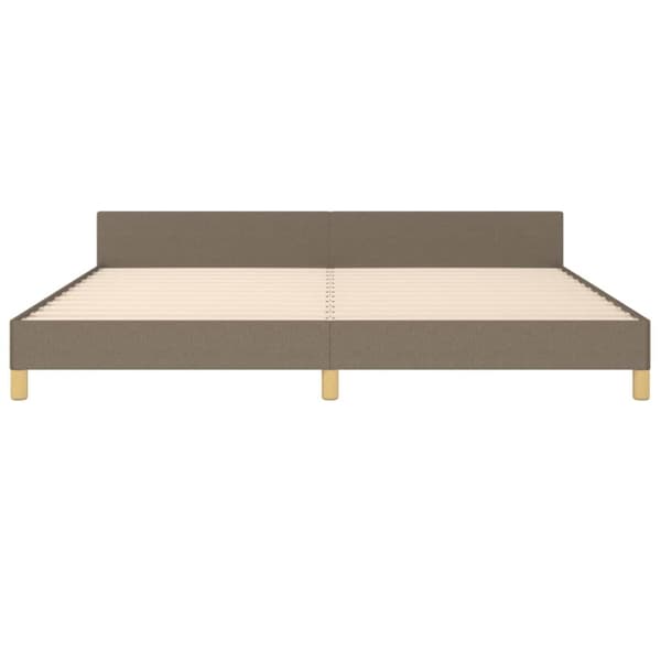 vidaXL sengeramme uden madras 200x200 cm stof gråbrun