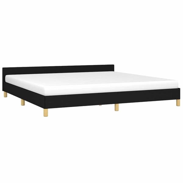 vidaXL sengeramme uden madras 200x200 cm stof sort