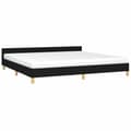 Miniatyrbillede 4 af 10: vidaXL sengeramme uden madras 200x200 cm stof sort
